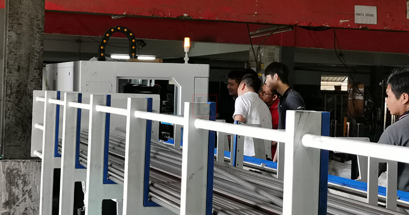 Automotive parts manufacturing with laser machine in Thai customer factory