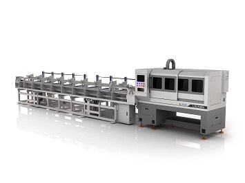 Fully automatic Laser tube cutting and chamfering line